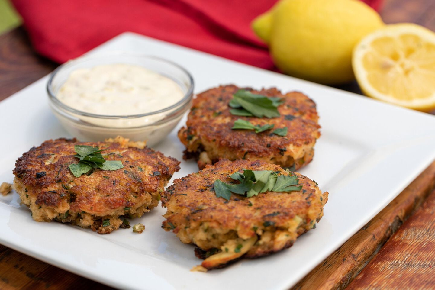 Crab Cakes with Homemade Tarter Sauce