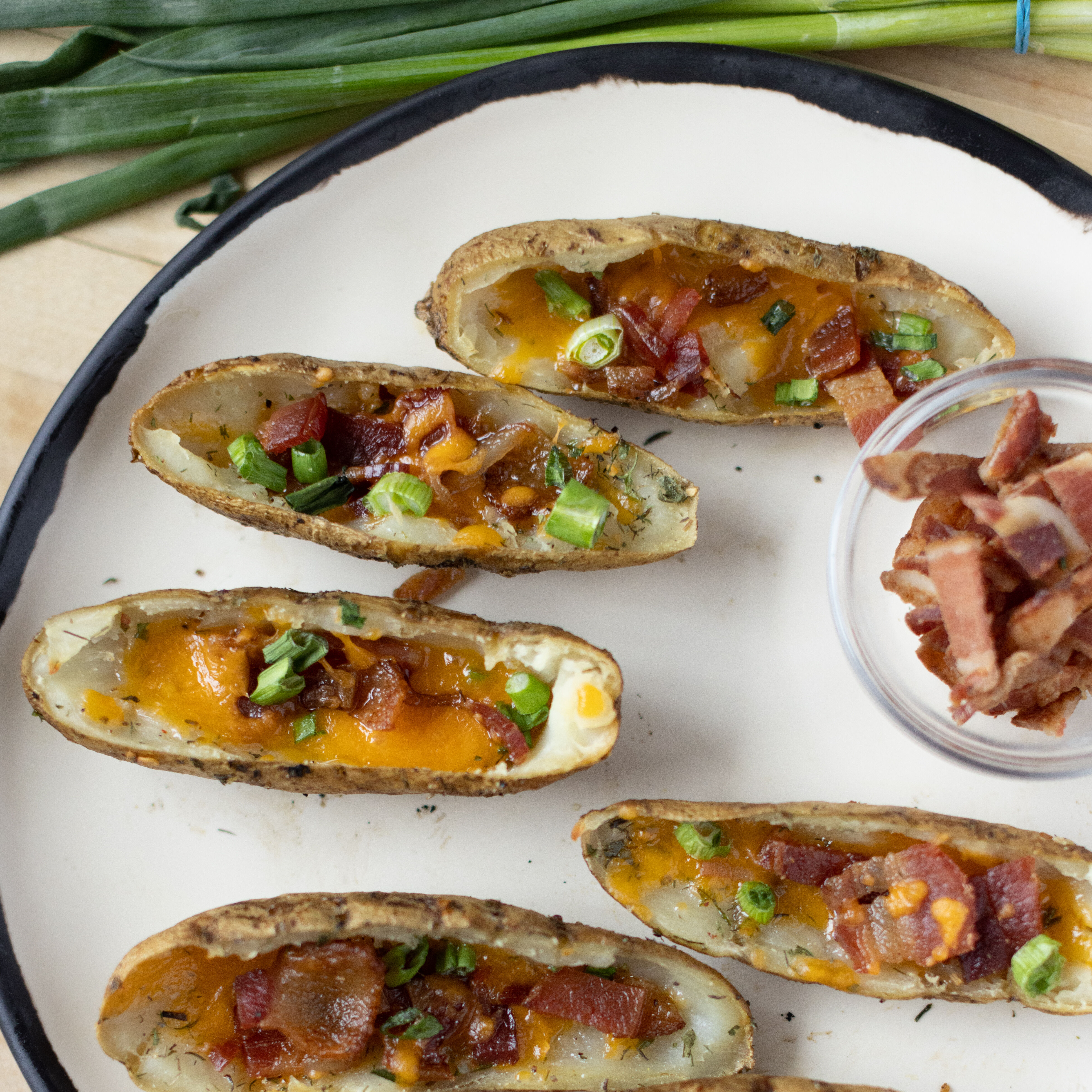 Smoked Loaded Potato Skins Recipe by Camp Chef