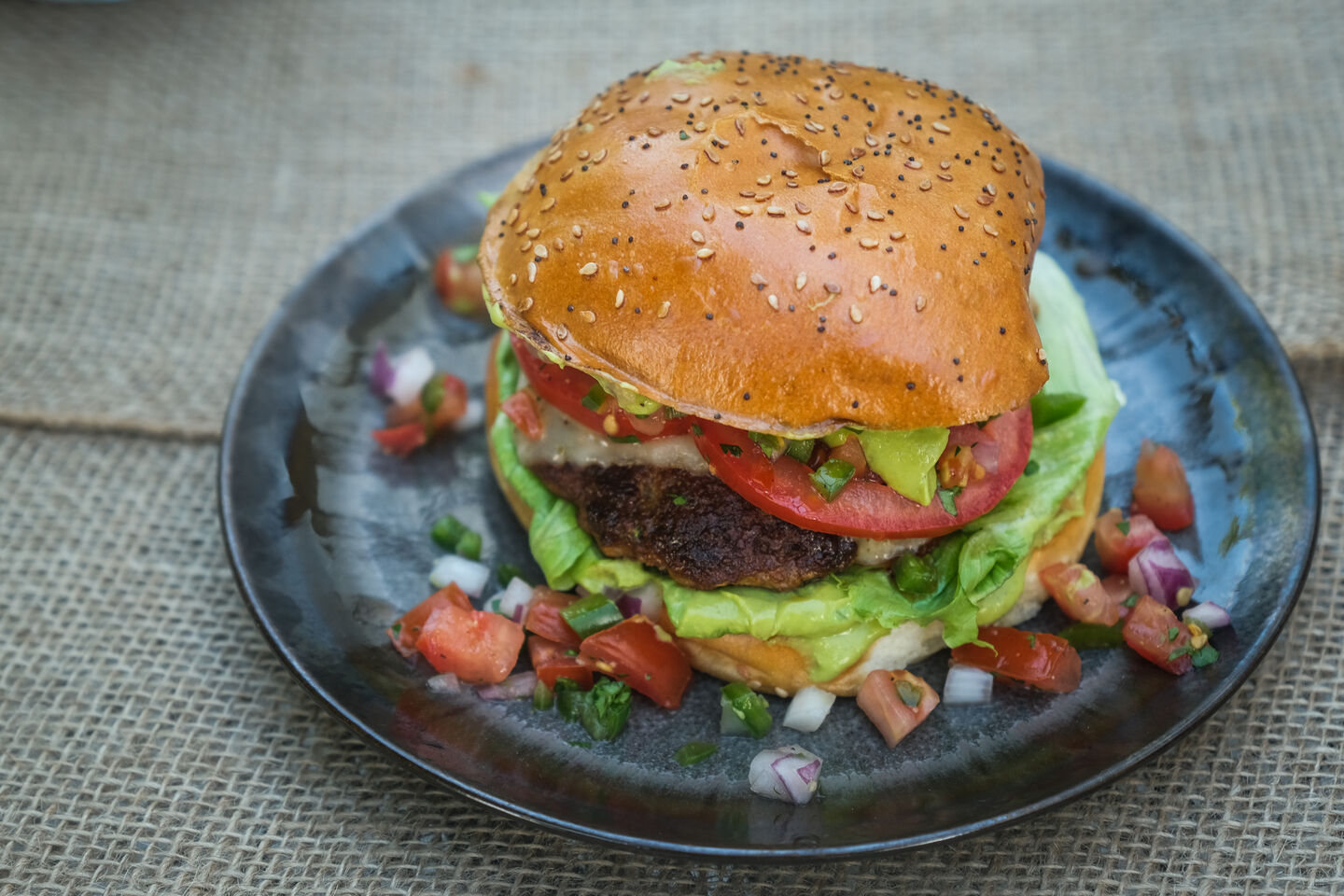Peanut Butter and Jelly Smash Burgers - Over The Fire Cooking