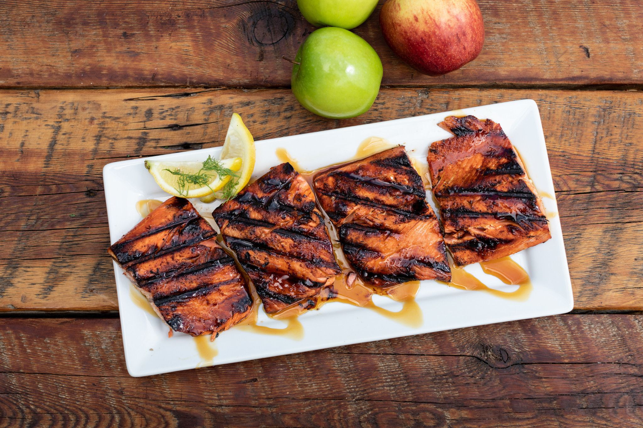 Grilled Salmon with Apple Syrup Recipe by Camp Chef