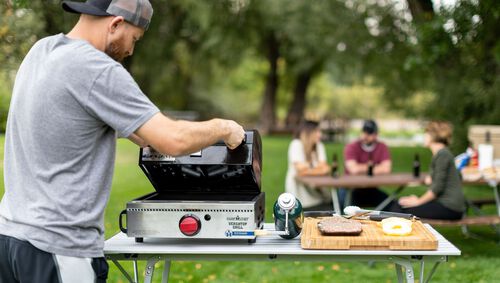 Heavy Duty Cast Iron Tabletop BBQ Grill Stove for Camping Picnic