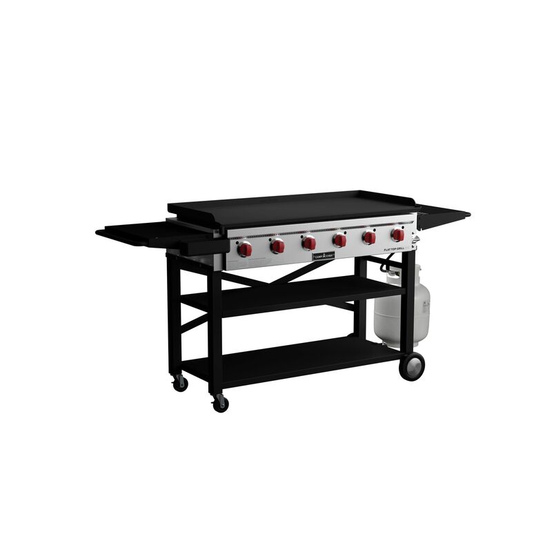 Camp Chef FTG600 Portable 4-Burner Liquid Propane Flat Top Grill in the  Flat Top Grills department at