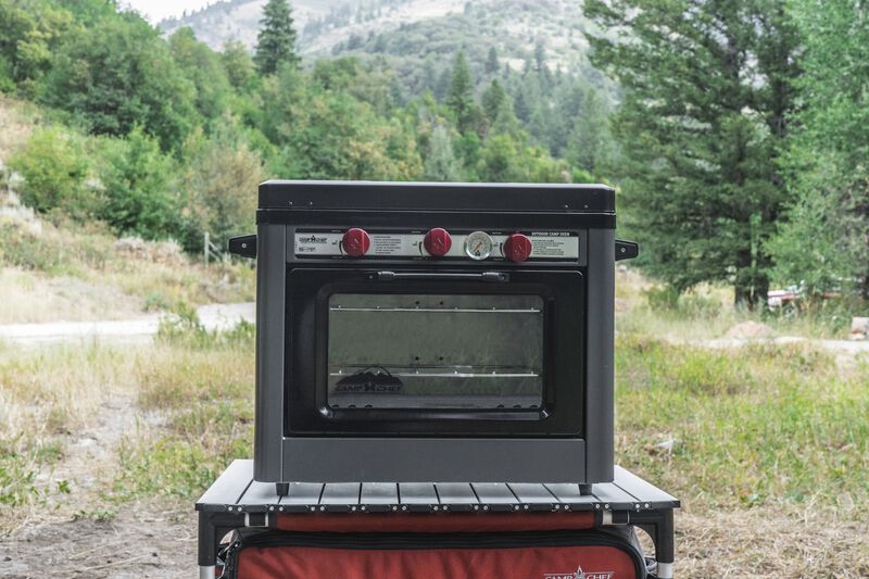 Camp Chef Outdoor Camp Oven, Dimensions with handles: 15 in. L x 25 in. W x  18 in. H