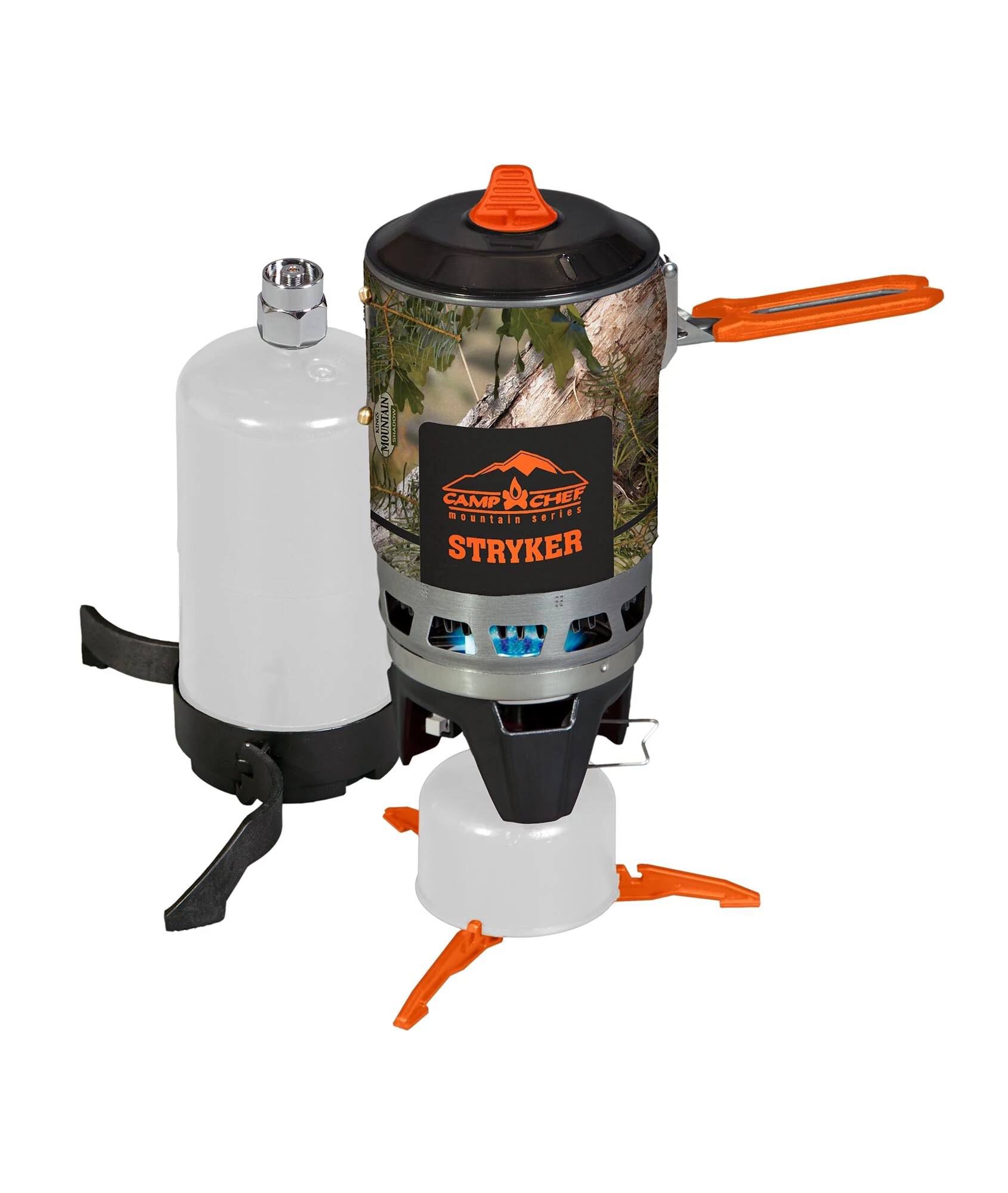 Stryker Multi Fuel Camo and More Camp Chef