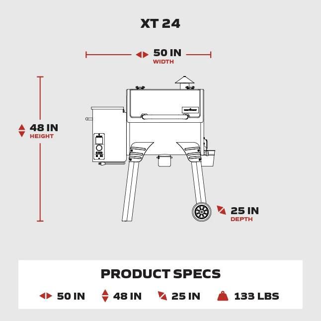 XT 24 Pellet Grill Black and More Camp Chef