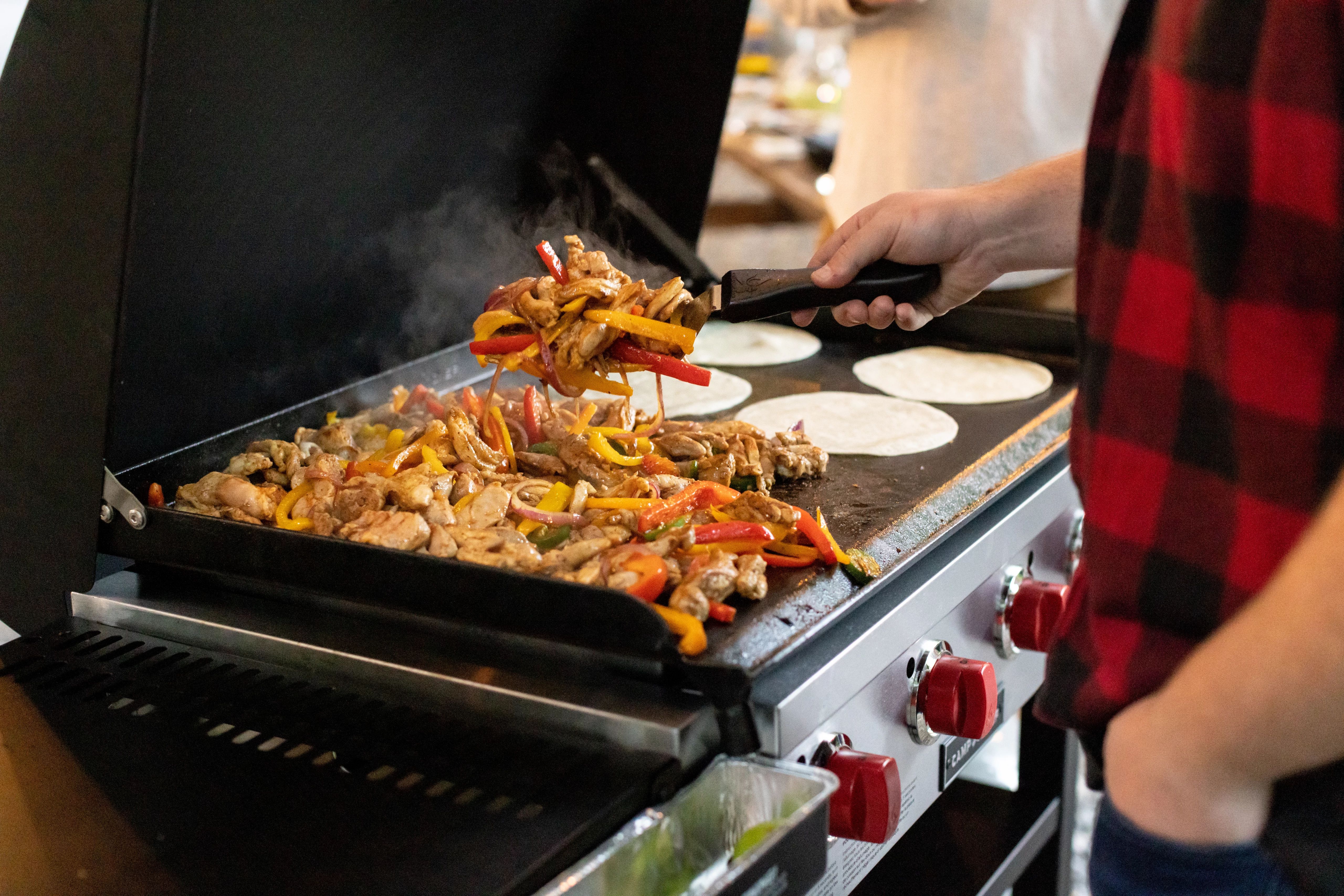 Diy flat shop top grill